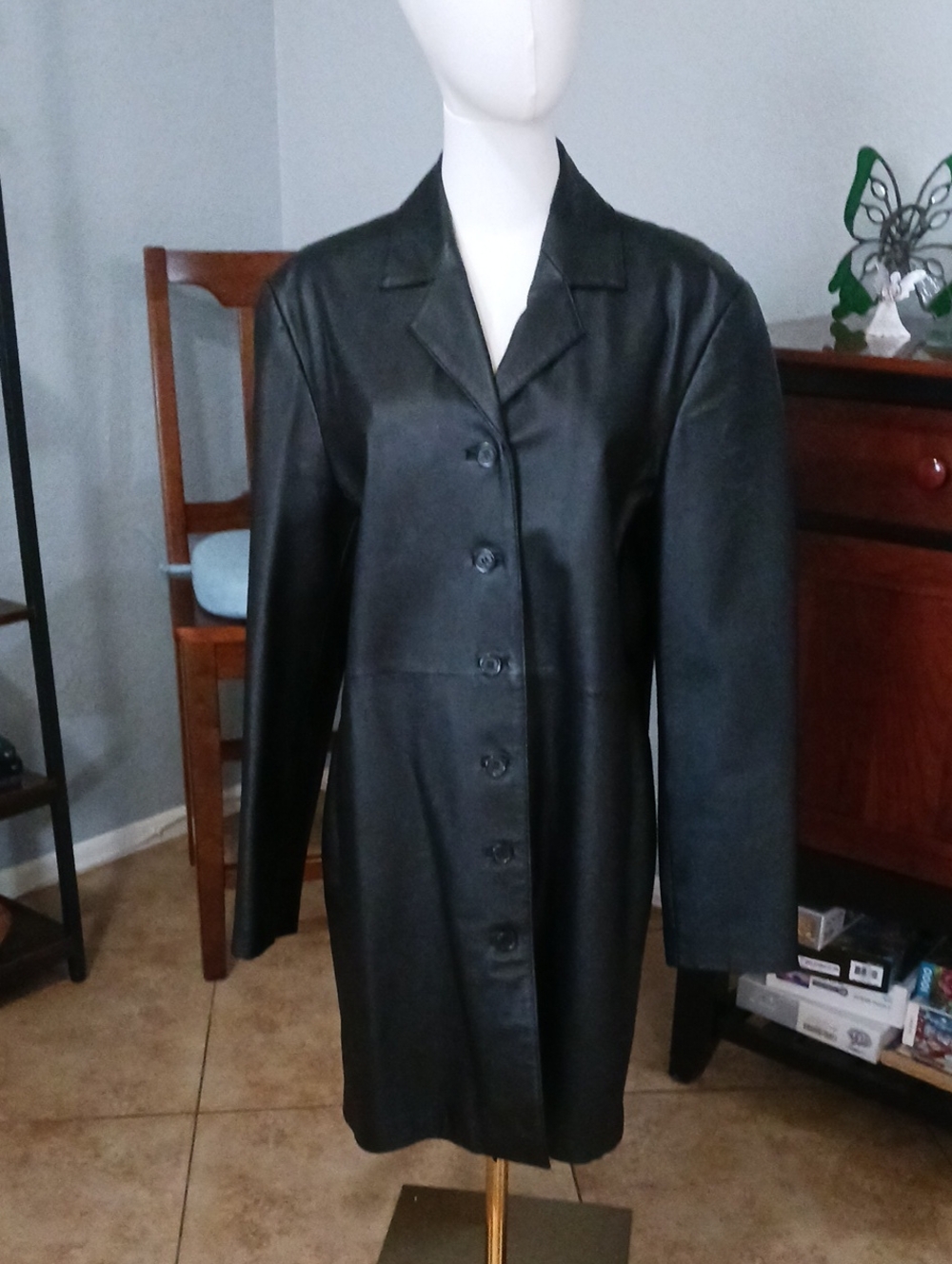 Gorgeous! John Paul Richard Leather Car Coat